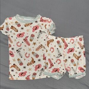 Kids Pajamas with Fun Western Print